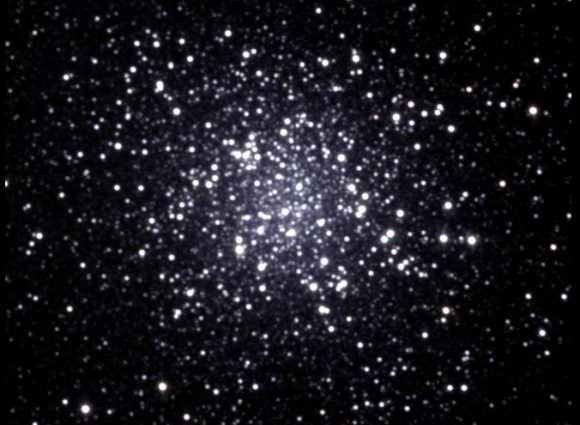 Atlas image mosaic of Messier 22 obtained as part of the Two Micron All Sky Survey (2MASS), a joint project of the University of Massachusetts and the Infrared Processing and Analysis Center/California Institute of Technology. Credit: NASA/NSF