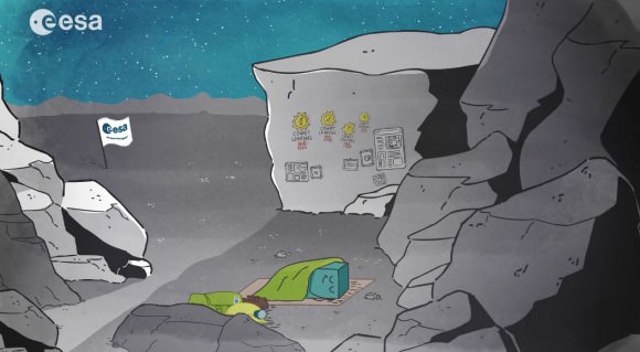 A job well done, Philae. Source: ESA's