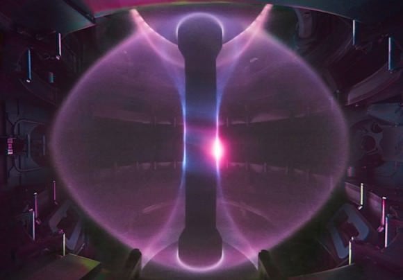 The spherical tokamak MAST at the Culham Centre for Fusion Energy (UK). Photo: CCFE