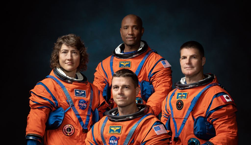 Artemis II crew portrait