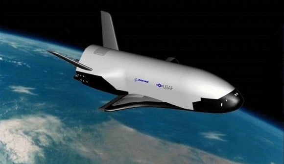 An artists' conception of the X-37B in Earth orbit. Credit: The U.S. Air Force.
