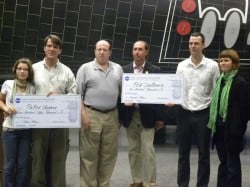 Both participants receive their large - and well-deserved - checks from NASA. Congrats! Image Credit: NASA