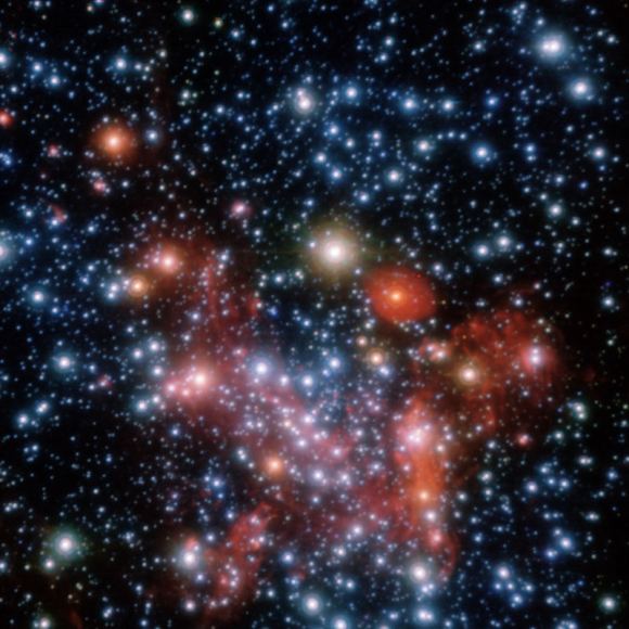 The nuclear star cluster at the Milky Way's heart, as seen by the Very Large Telescope in Chile. Credit: ESO.