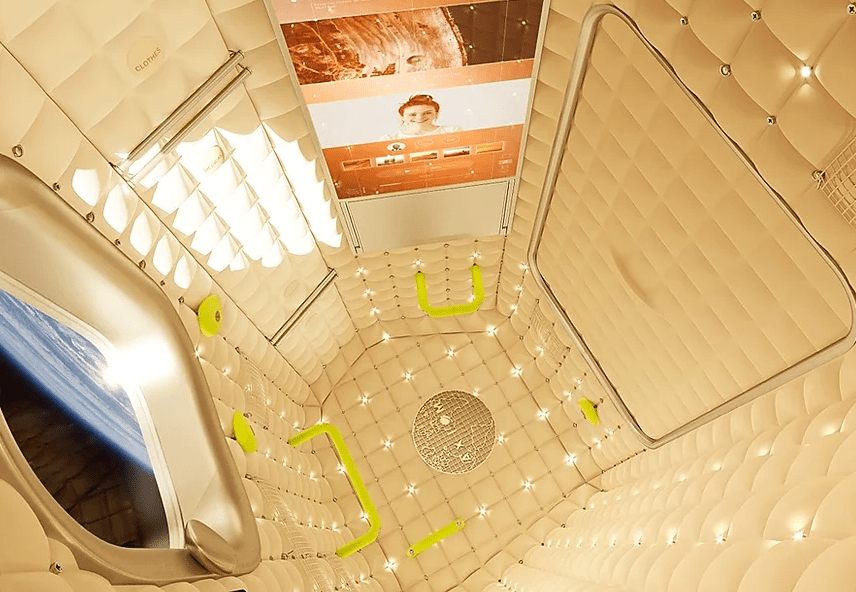 An illustration of one of the crew berths on Axiom's commercial module. Image Credit: Axiom Space.