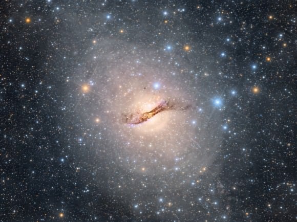 The Centaurus A Extreme Deep Field. (Image Courtesy of Astrophotography byRolf Oslen. Used with Permision).