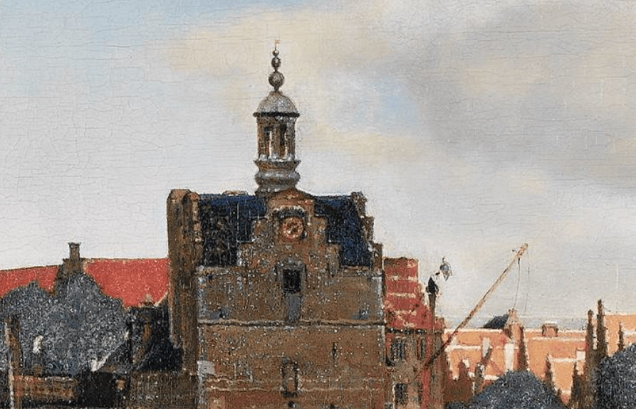 A zoom-in of Vermeer's