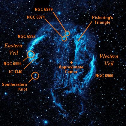 ThisĀ is a UV image of the Cygnus Loop SNR captured by GALEX, an orbiting UV telescope that was decommissioned in 2013. Image Credit: By Elphion - This file was derived from: Cygnus Loop Nebula.jpg:, CC0, https://commons.wikimedia.org/w/index.php?curid=22859583