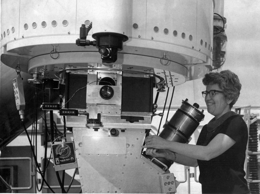 Vera Rubin at the Kitt Peak National Observatory, circa 1970s. Image Credit: Courtesy Carnegie Institution for Science Department of Terrestrial Magnetism Archives