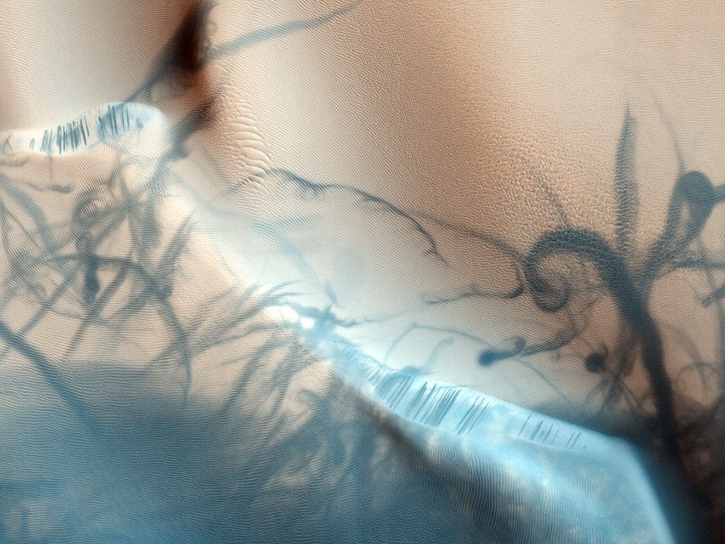 The artful creations of the Martian wind. Image Credit:
NASA/JPL/University of Arizona