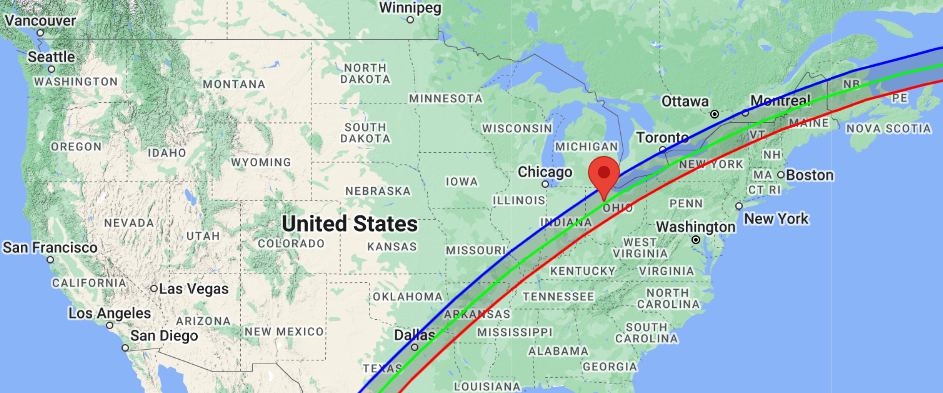 You had to be in the right part of North America to get a great view of the recent eclipse. Image Credit: DKIST/NSO/NSF/AURA