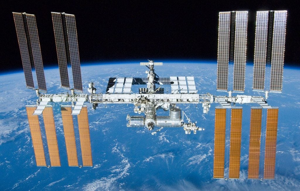 The International Space Station (ISS), seen here with Earth as a backdrop. Credit: NASA