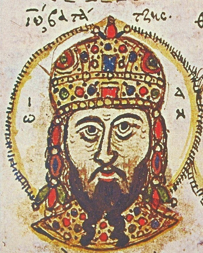 15th-century portrait of John III Doukas Batatzes, Emperor of Nicaea. Image Credit: By Unknown Byzantine artist - History of John Zonaras, Mutinensis gr.122, f.294r, Biblioteca Estense Universitaria, Modena (details)., Public Domain, https://commons.wikimedia.org/w/index.php?curid=10324390