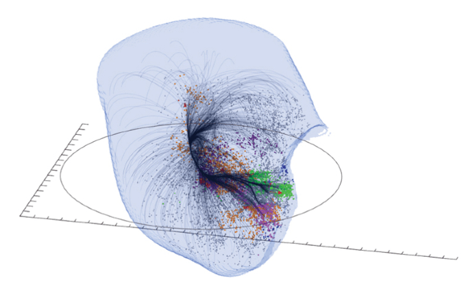 The Laniakea Supercluster. The South Pole Wall wraps around Laniakea. Image Credit: Pomarède et al, 2020.