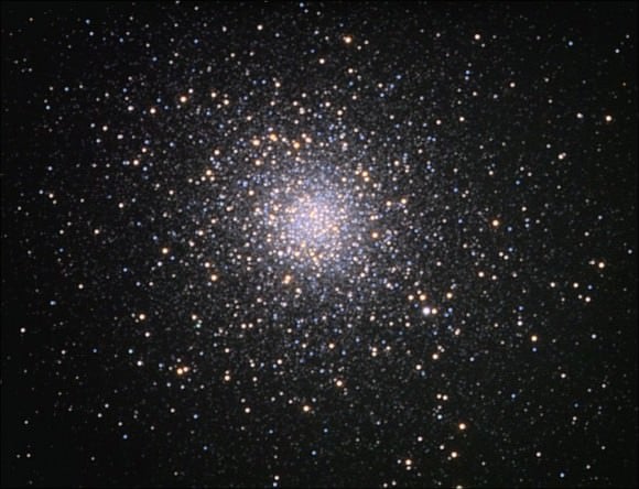 The M5 globular cluster, pictured with a wide-angle camera. Credit: Robert J. Vanderbei