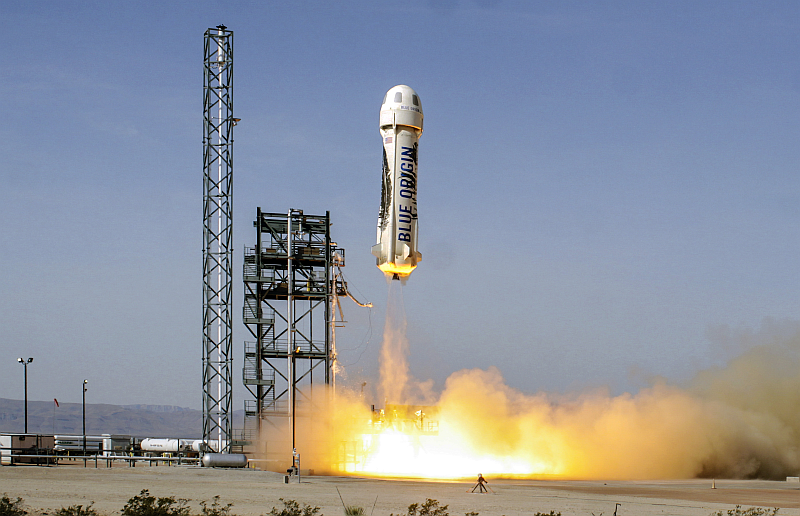 The New Shepard reusable rocket is Blue Origin's flagship. Image: Blue Origin