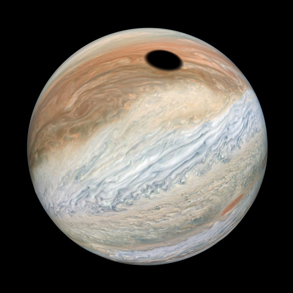 Kevin Gill's full image of Jupiter. Image Credit: NASA/JPL-Caltech/SwRI/MSSS/Kevin M. Gill © CC BY