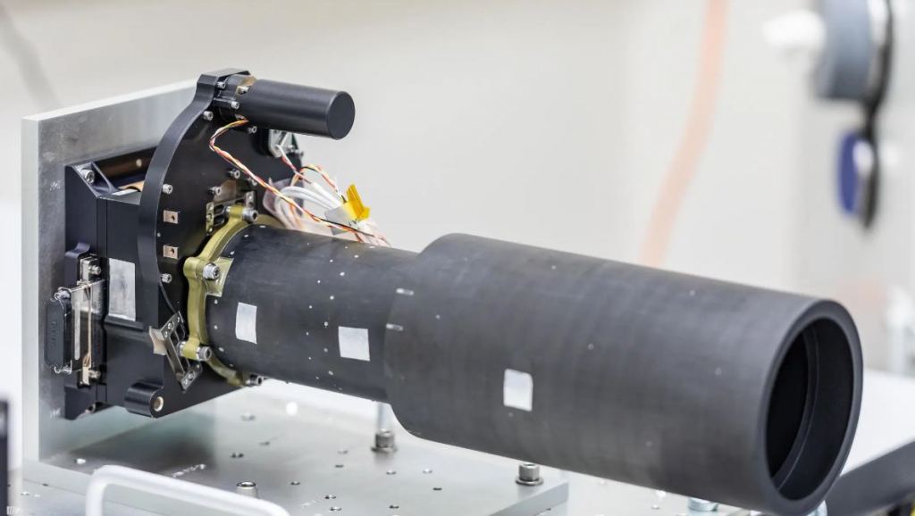 Psyche's multispectral imager during assembly and testing on Sept. 13, 2021, at Malin Space Science Systems in San Diego, California. Image Credit: NASA/JPL-Caltech/ASU/MSSS