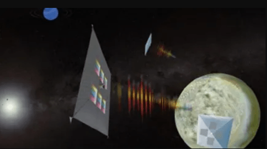 This artist's depiction shows ScienceCraft, which integrates the science instrument with the spacecraft by printing a quantum dot spectrometer directly on the solar sail to form a monolithic, lightweight structure.
Image Credit: Mahmooda Sultana