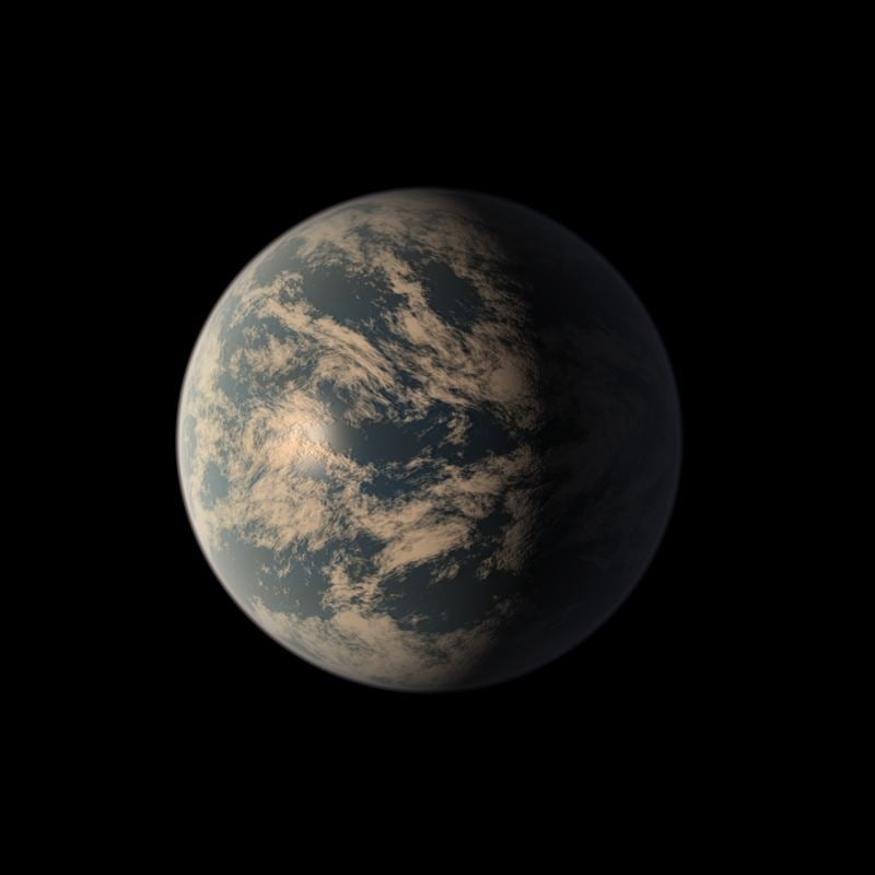 This is an artist's illustration of the exoplanet TRAPPIST-1d, a potentially habitable exoplanet about 40 light-years away. Planets like these are prime targets for JWST's spectrometry. Image Credit: By NASA/JPL-Caltech - Cropped from: PIA22093: TRAPPIST-1 Planet Lineup - Updated Feb. 2018, Public Domain, https://commons.wikimedia.org/w/index.php?curid=76364484