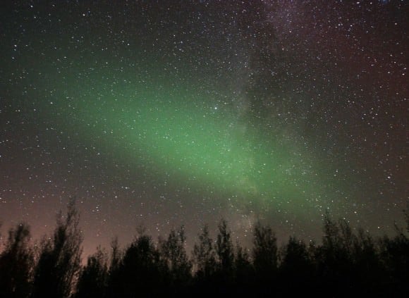Opposite Cetus in the Aquila Milky Way, a huge ghostly patch resembling breath on a mirror lingered for some 20 minutes before fading away. Credit: Bob King