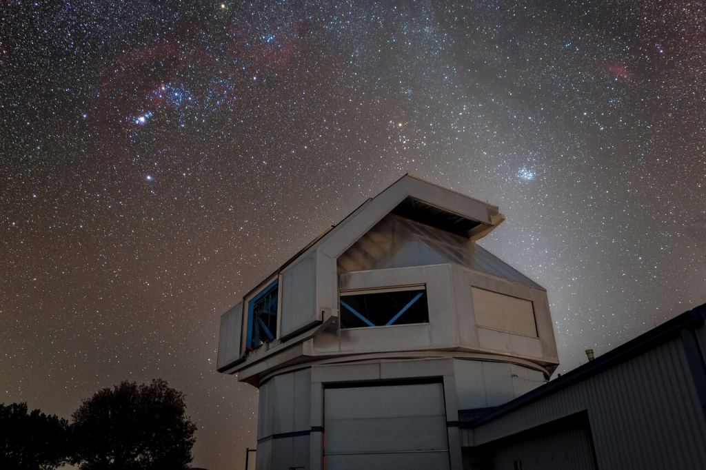 Astronomers used the NEID spectrograph on the WIYN 3.5-meter Telescope at Kitt Peak National Observatory (KPNO) to confirm the existence of an exoplanet and a brown dwarf first detected by the ESA's Gaia spacecraft. Image Credit: KPNO/NOIRLab/NSF/AURA/T. Matsopoulos