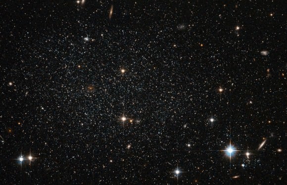 The Antlia Dwarf Galaxy, located 400 light years from Earth. Credit: NASA/ESA Hubble Space Telescope