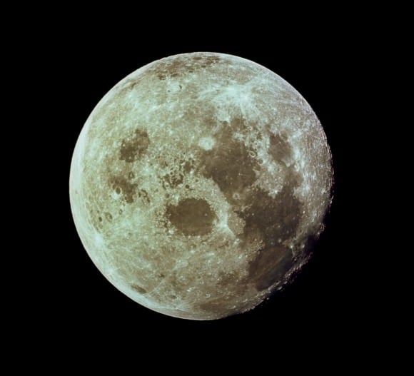 Many of the features on the moon are named as oceans. Credit: NASA