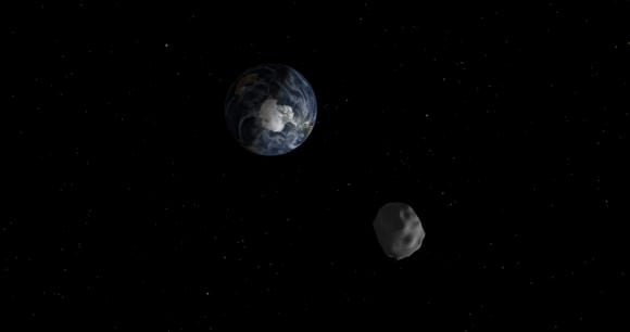 In February 2013, asteroid DA 2014 safely passed by the Earth. There are several proposals abounding about bringing asteroids closer to our planet to better examine their structure. Credit: NASA/JPL-Caltech