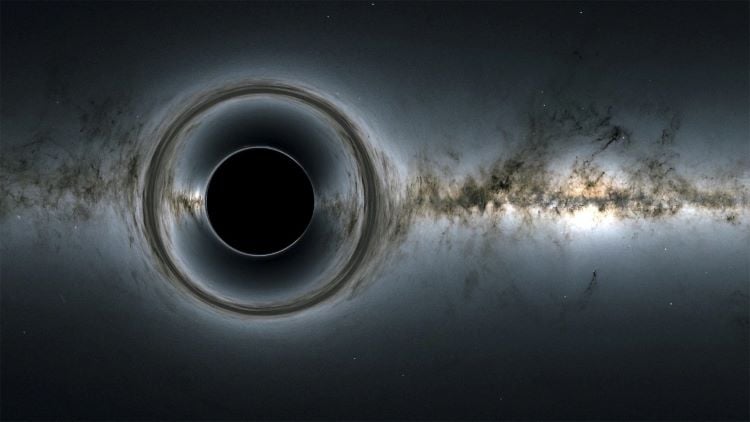 Simulation of a black hole. (Credit: NASA/ESA/Gaia/DPAC)
