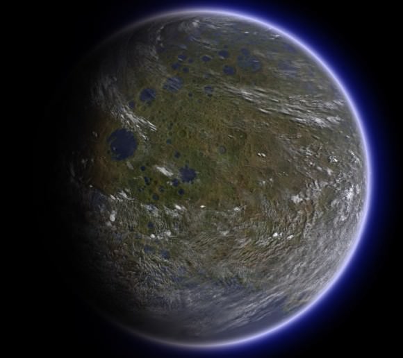 Artist's concept of a terraformed Moon. Credit: Ittiz