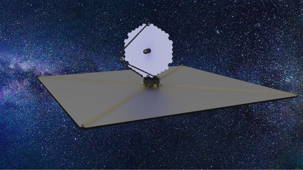 Illustration: LUVOIR space telescope