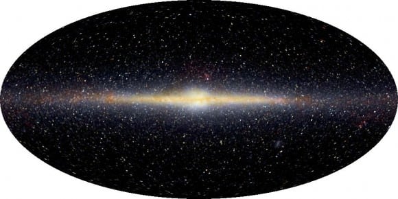 Milky Way in infrared. Image credit: COBE