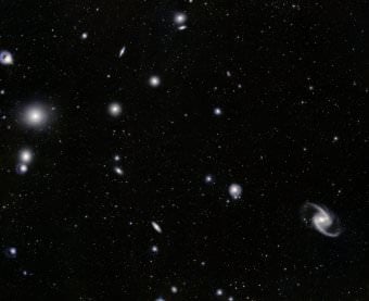 fornax cluster with dwarf galaxies