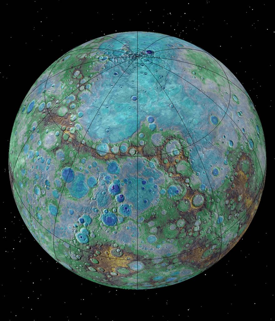 A composite image of Mercury from MESSENGER. MESSENGER showed us that Mercury is active tectonically, and may be shrinking. Image Credit: NASA/JHUAPL/Carnegie Institution of Washington/USGS/Arizona State University