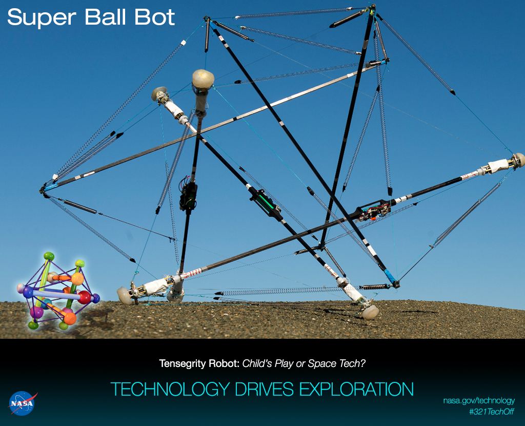Robot built by NASA using tensegrity principles