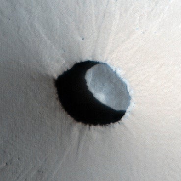 Detailed image of a skylight. Credit: NASA/JPL/University of Arizona