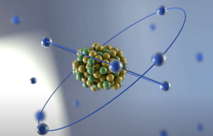 FRIB accelerates stable atoms through a gas of electrons that strip the electrons from the atom, leaving a positive ion. Image Credit: FRIB/MSU.