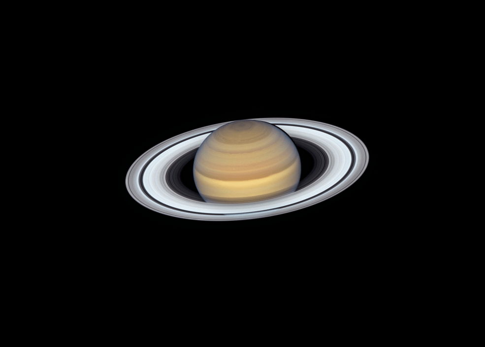 This is another OPAL image of Saturn from June 6th, 2018. Scientists use the OPAL images to track changes in the planet's atmosphere. Image Credit: NASA, ESA, Amy Simon and the OPAL Team, and J. DePasquale (STScI)