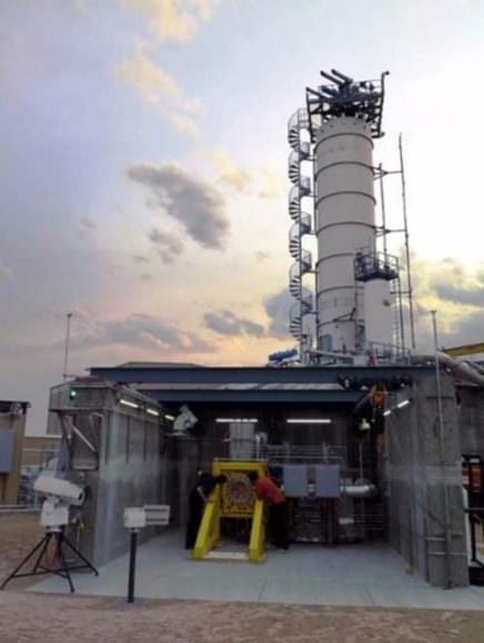 A new test cell has been commissioned at the Blue Origin facility in Texas. Image: Blue Origin