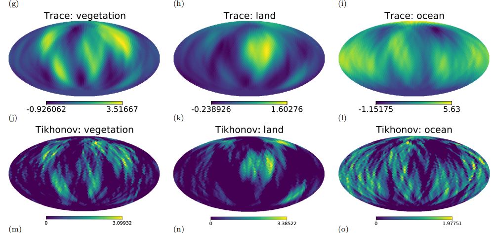 This figure from the study compares the results of the team's sparse modelling with results from Tikhonov regularization. Image Credit: Kuwata et al. 2022.