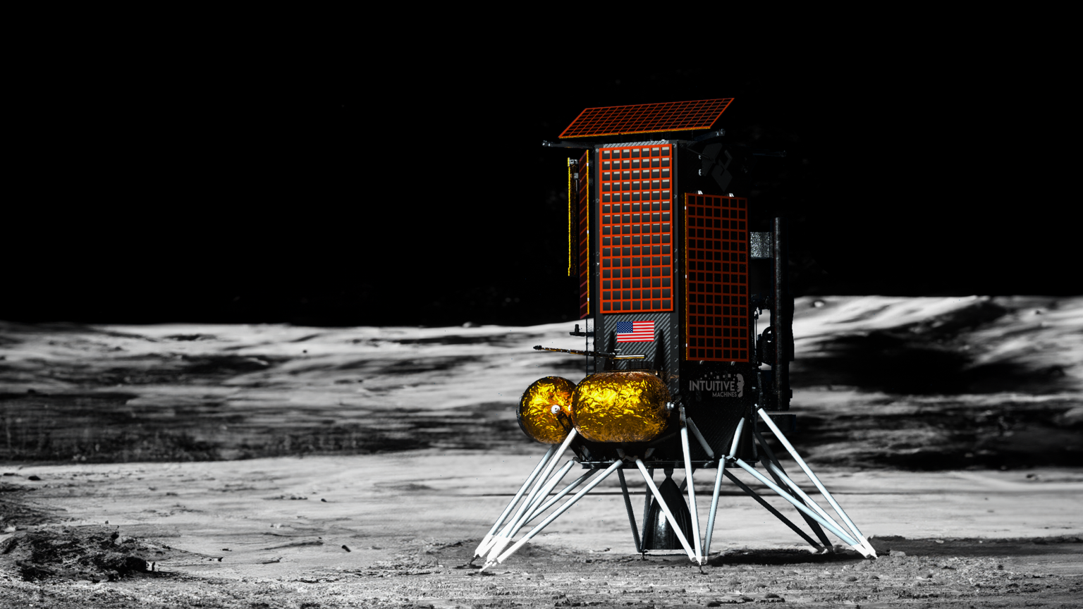 Artists impression of the IM-4 mission on the lunar surface. Credit: NASA