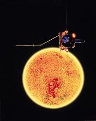 Ulysses spacecraft and the Sun. Image credit: ESA