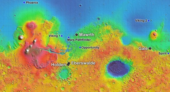 MSL News: Landing Sites and Naming Contest - Universe Today