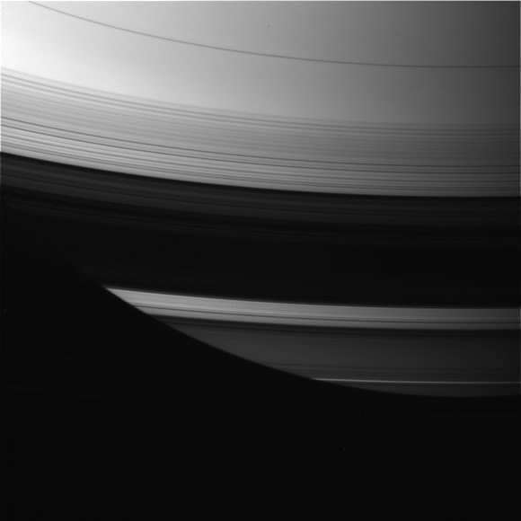 Saturn's rings at equinox. Credit: NASA