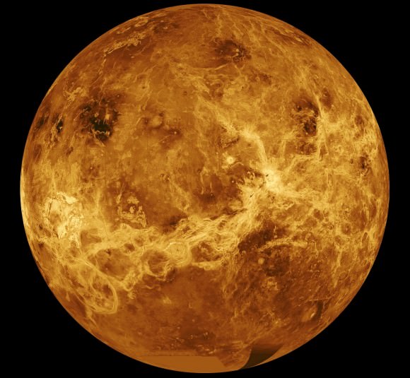 The planet Venus, as imaged by the Magellan 10 mission. Credit: NASA/JPL
