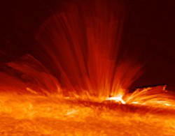 Plasma on the surface of the Sun. Image credit: Hinode