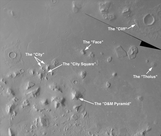 Cydonia Region of Mars