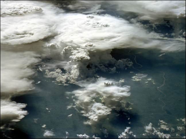 Thunderstorms over Brazil