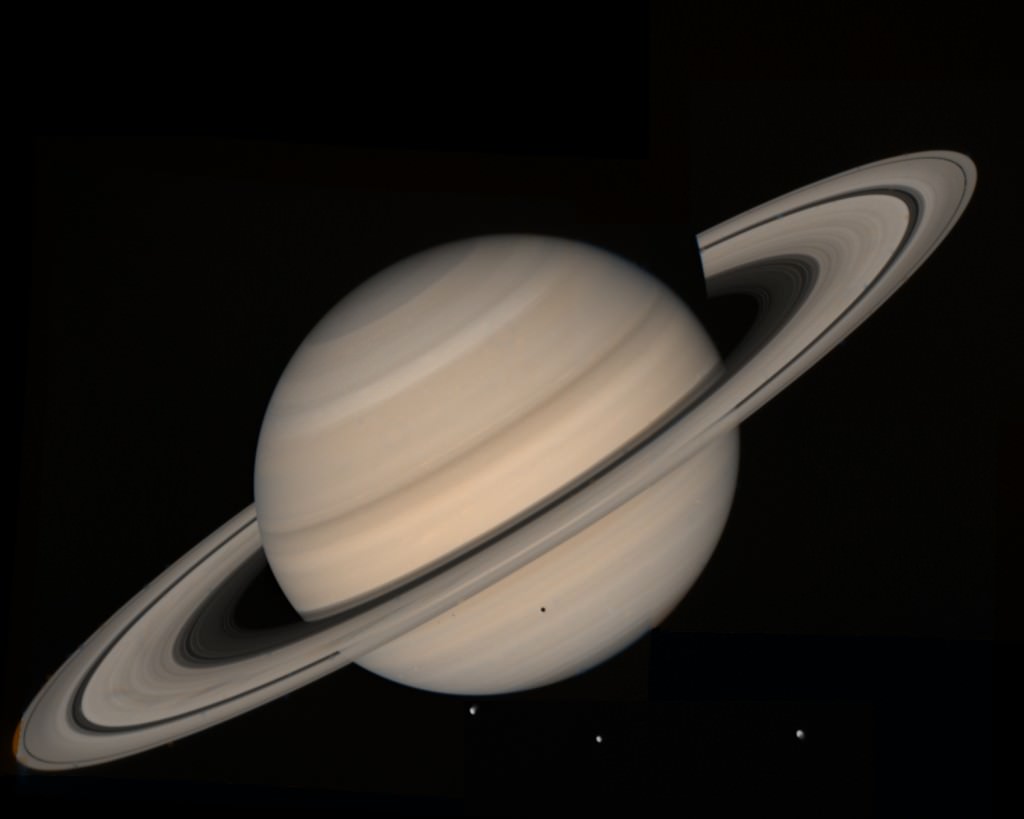 Saturn taken from Voyager 2