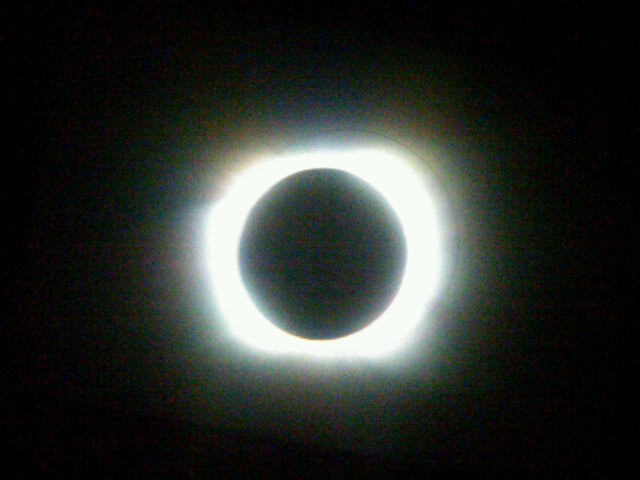 The July 11, 2010 solar eclipse, as seen on Easter Island. Credit: Jonathan Doochin & Michael Doochin